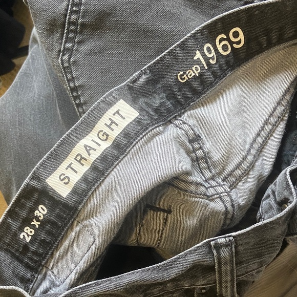 GAP Straight Fit Dark Gray Jeans - Picture 3 of 4